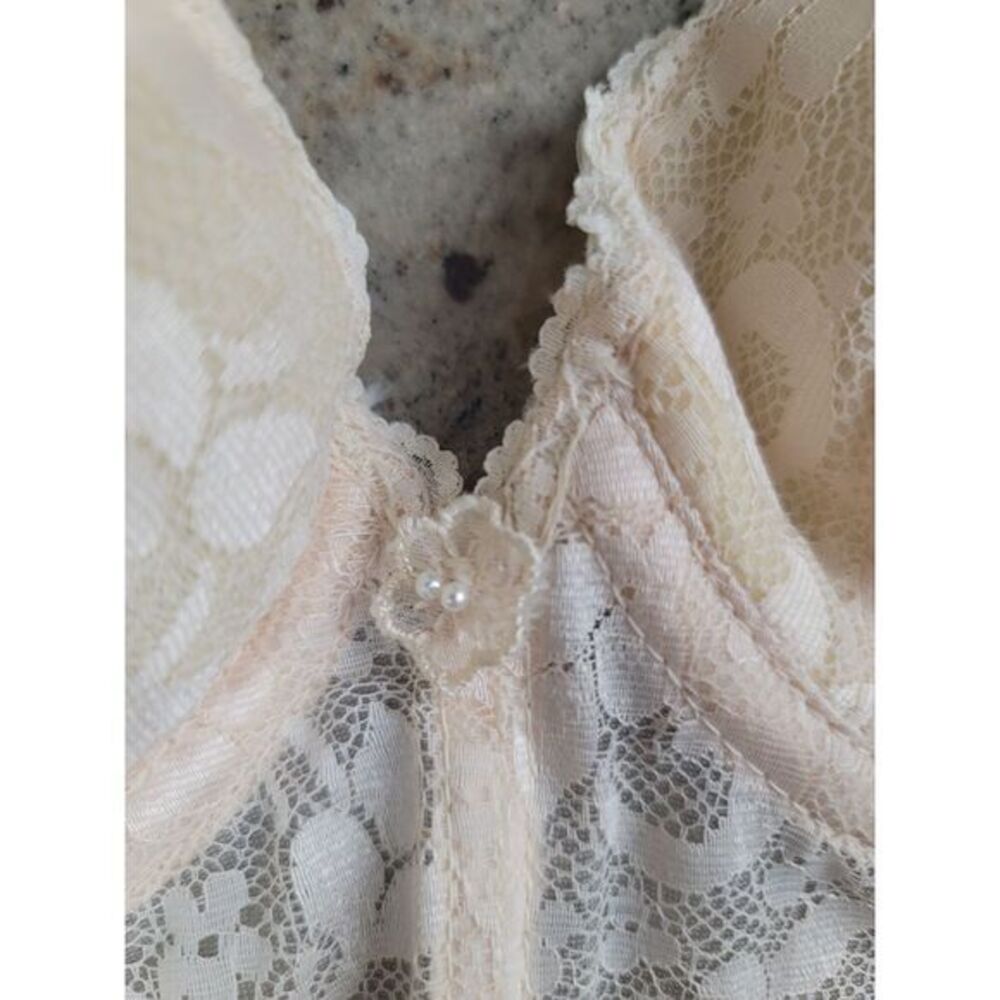 CARNIVAL vintage Size 36B Ivory Bustier corset Cropped bra Top 90s Lingerie NWOT - Picture 5 of 9